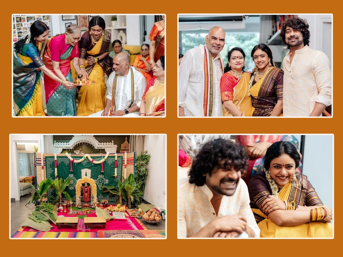 కొత్తింట్లో వరుణ సందేశ్ దంపతుల శ్రీవెంకటేశ్వరస్వామి వ్రతం.. ఫోటోలు