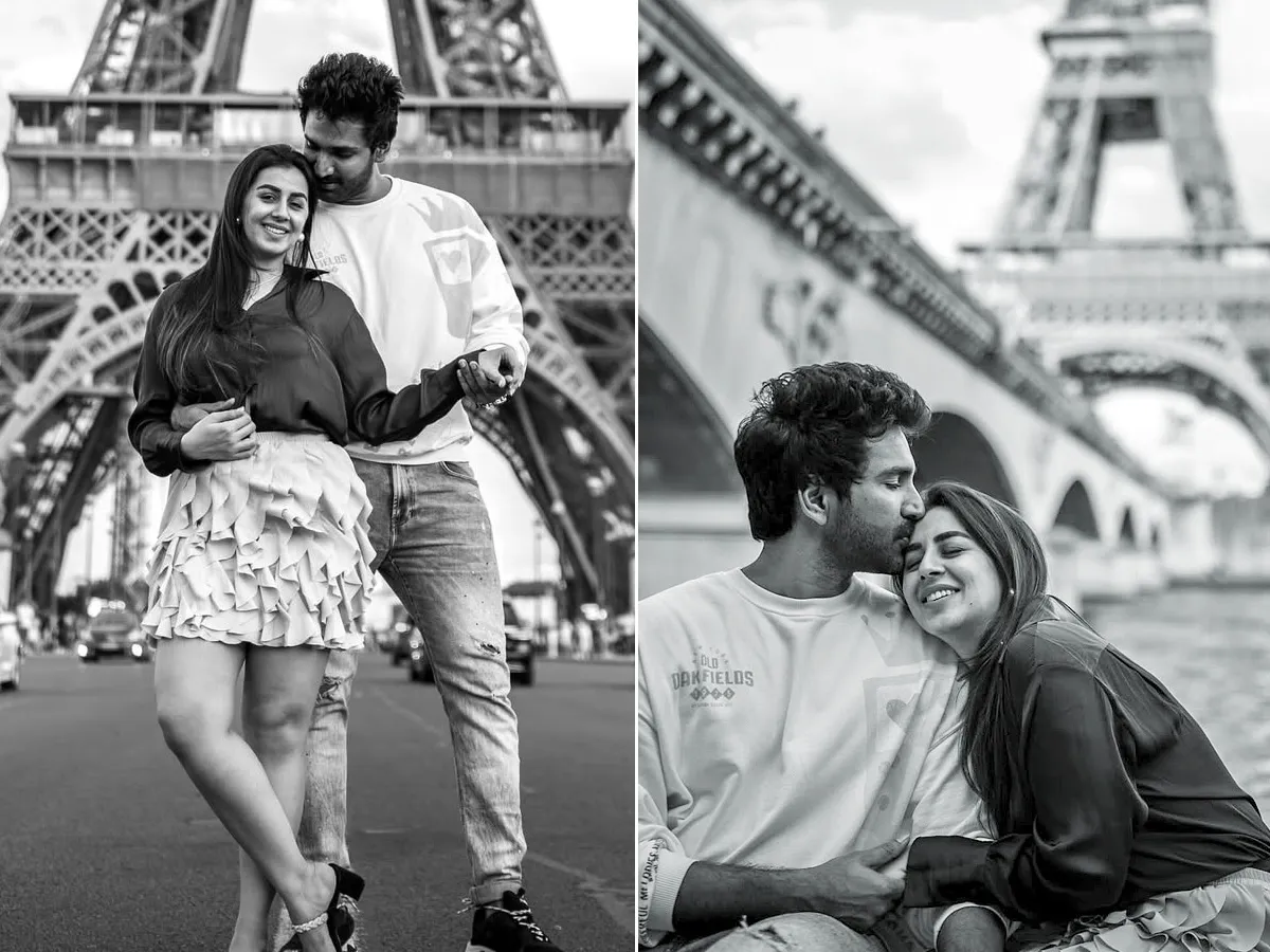 పారిస్‌లో ఫుల్ రొమాంటిక్‌గా ఆది-నిక్కీ జోడీ (ఫొటోలు)