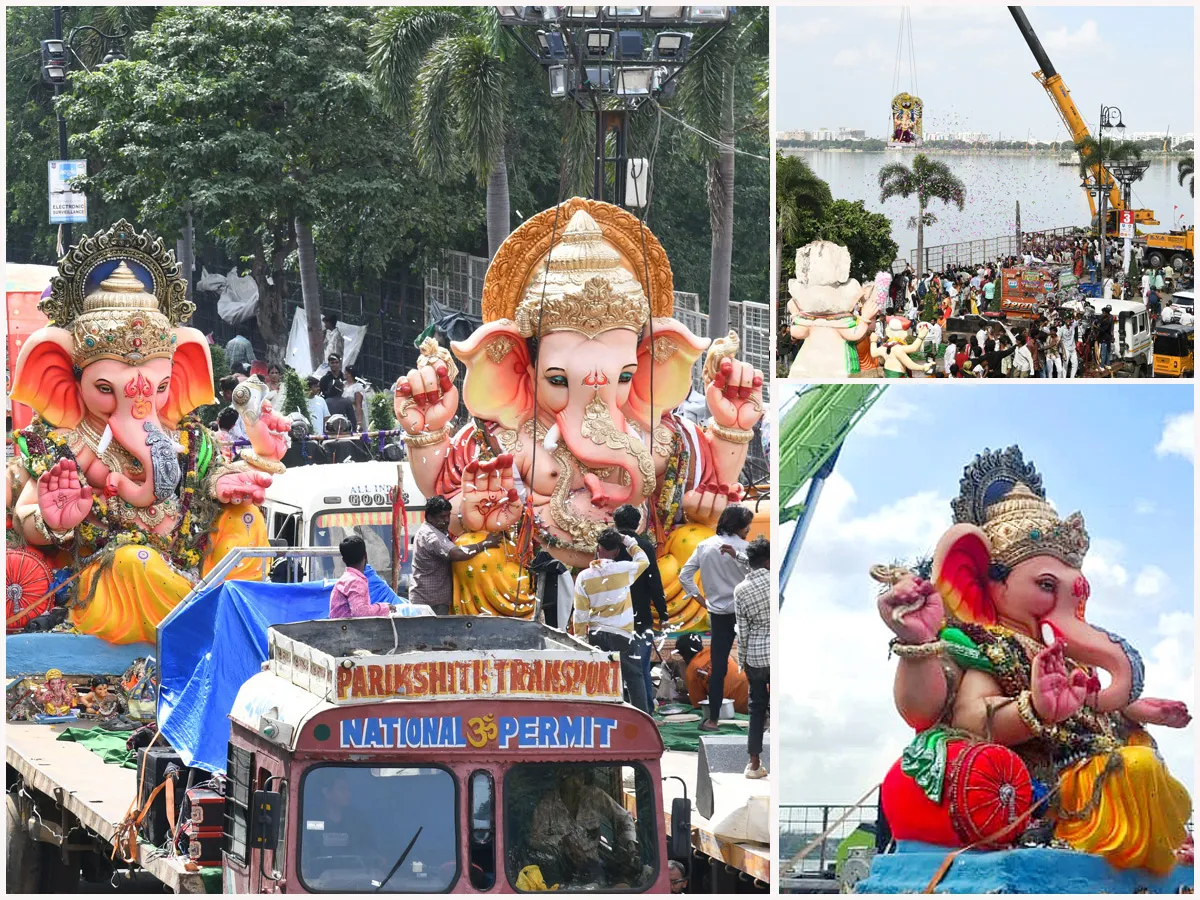 హైదరాబాద్‌లో వినాయక నిమజ్జనాల సందడి (ఫోటోలు)