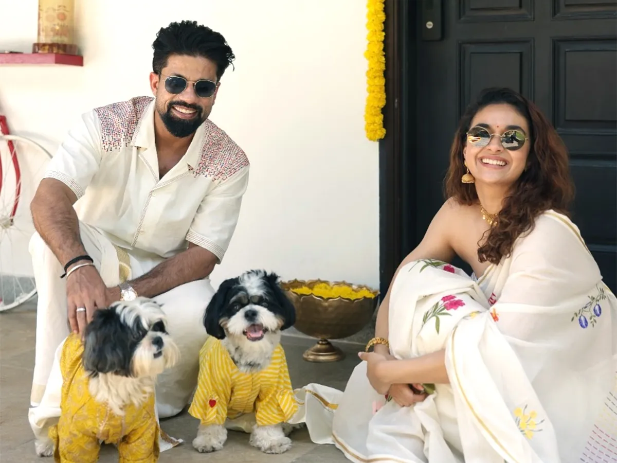 పెళ్లి తర్వాత కీర్తి సురేశ్‌ తొలి ఓనమ్‌ సెలెబ్రేషన్స్‌ (ఫోటోలు)