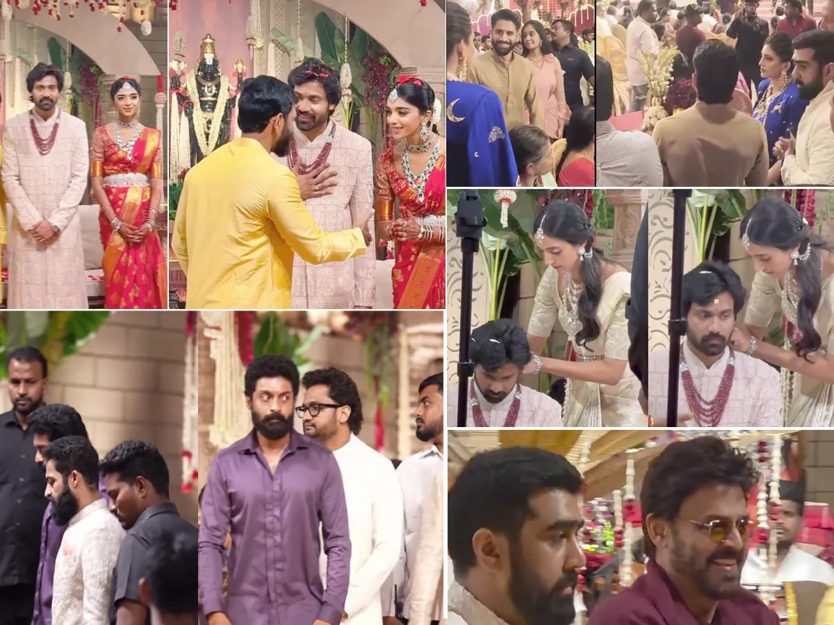 నార్నే నితిన్ పెళ్లిలో టాలీవుడ్ సెలబ్రిటీల సందడి (ఫొటోలు)
