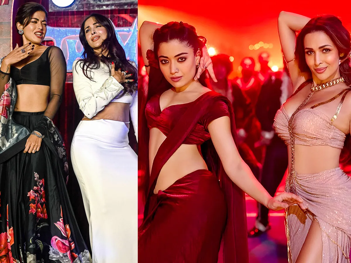 'థామ' ప్రమోషన్స్‌లో రష్మిక, మలైకా అరోరా స్టెప్పులు (ఫోటోలు)