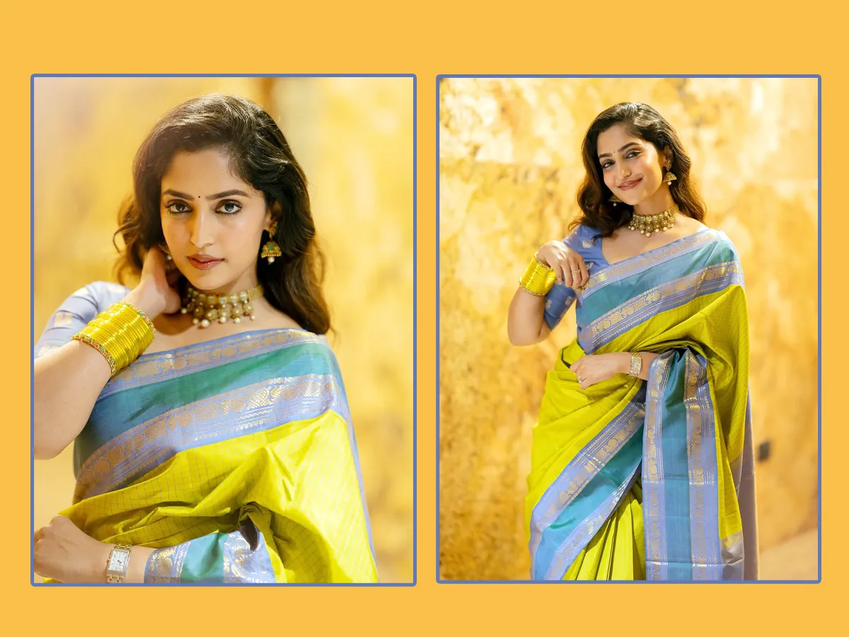  ట్రెడిషనల్‌ శారీ లుక్‌లో  ‘కూలి​’ బ్యూటీ..
