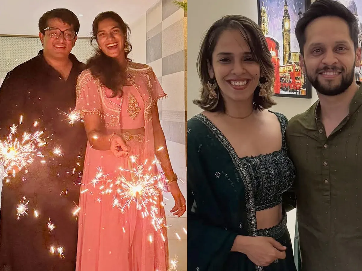 దీపావళి వేడుకల్లో పీవీ సింధు అలా.. సైనా నెహ్వాల్‌ ఇలా (ఫొటోలు)