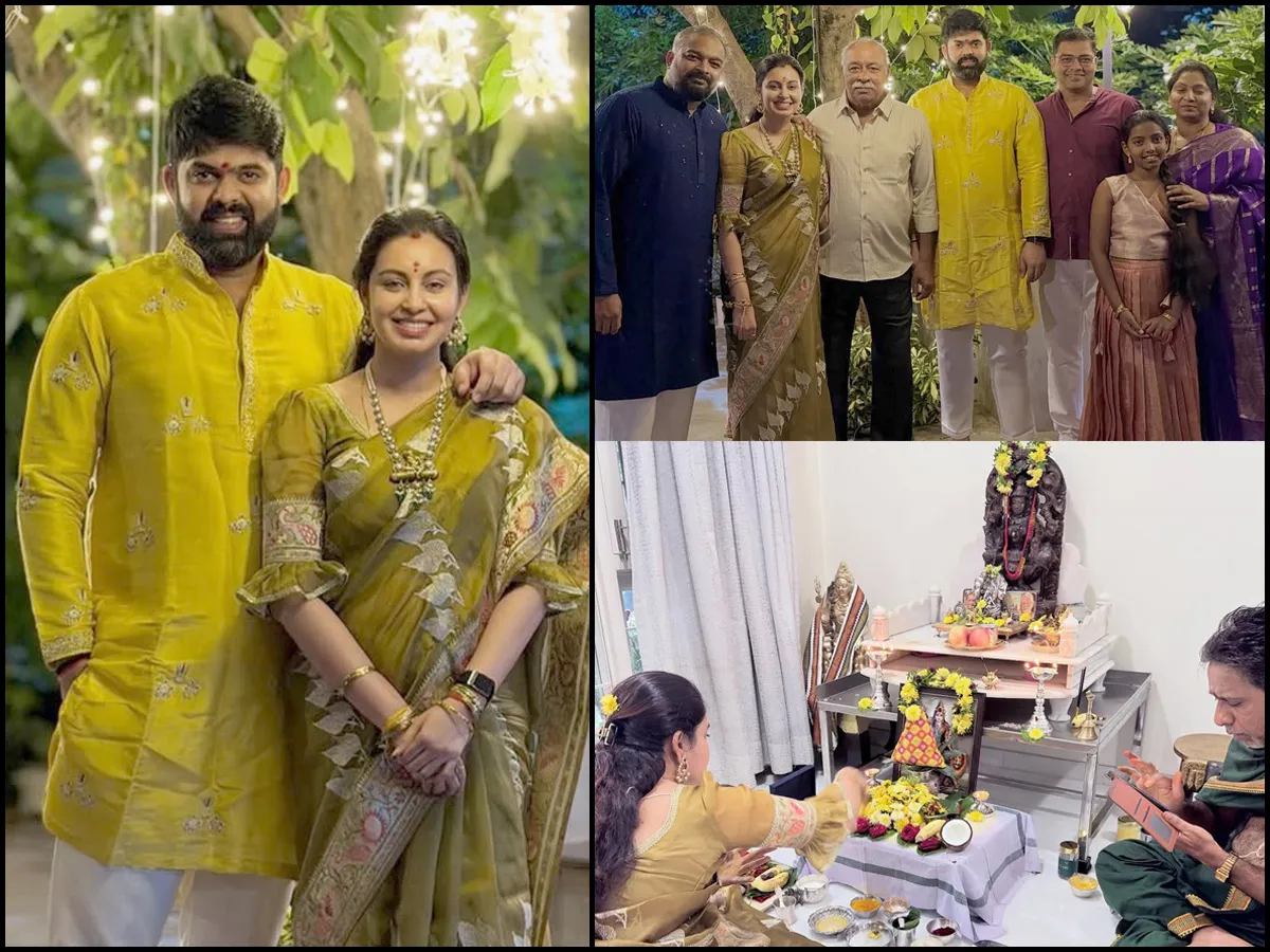 భర్తతో మొదటిసారి నటి అభినయ దీపావళి సెలబ్రేషన్స్ (ఫొటోలు) 
