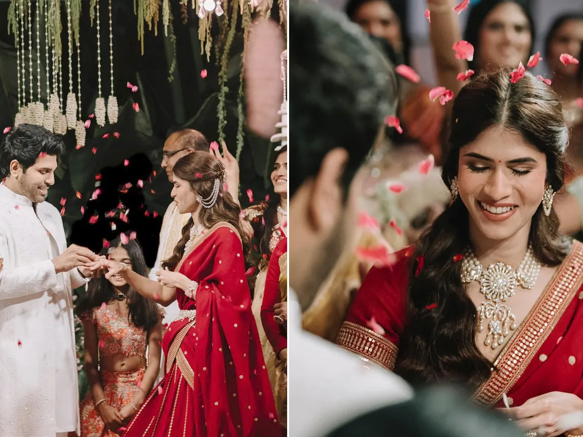 టాలీవుడ్ హీరో అల్లు శిరీష్ -నయనిక ఎంగేజ్మెంట్ (ఫొటోలు)