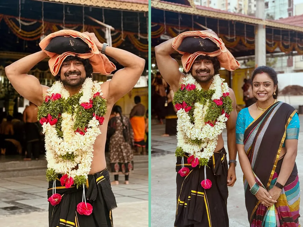 ఇరుముడితో శబరిమలకు బయల్దేరిన వరుణ్ సందేశ్.. (ఫోటోలు)