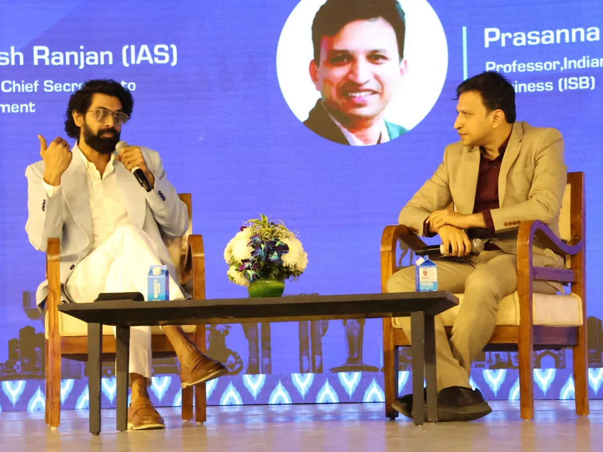 తెలంగాణ రైజింగ్‌ గ్లోబల్ సమ్మిట్‌లో టాలీవుడ్‌ హీరో రానా (ఫొటోలు)