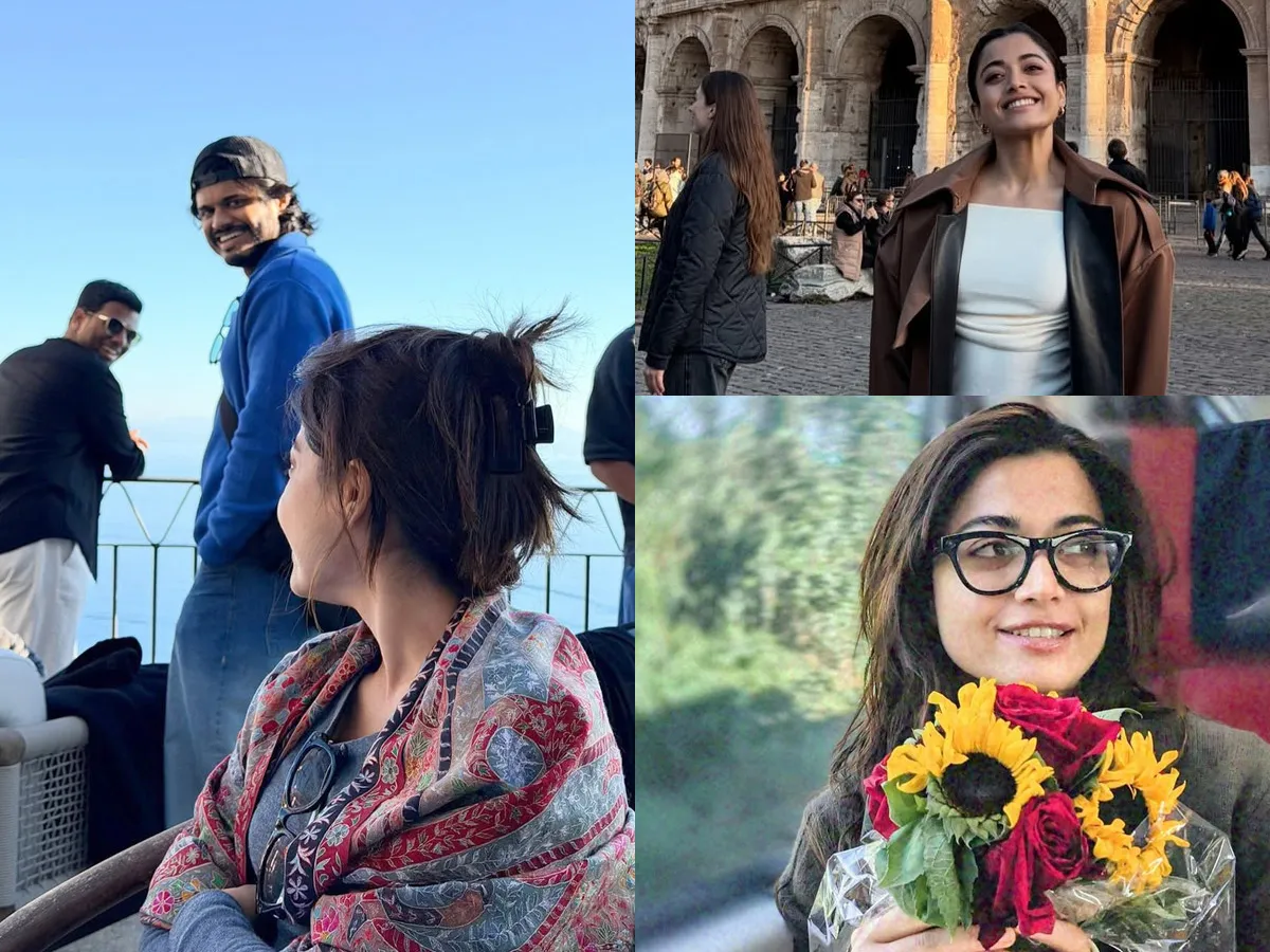 రష్మిక రోమ్ ట్రిప్.. మరిది ఆనంద్‌తో కలిసి (ఫొటోలు)