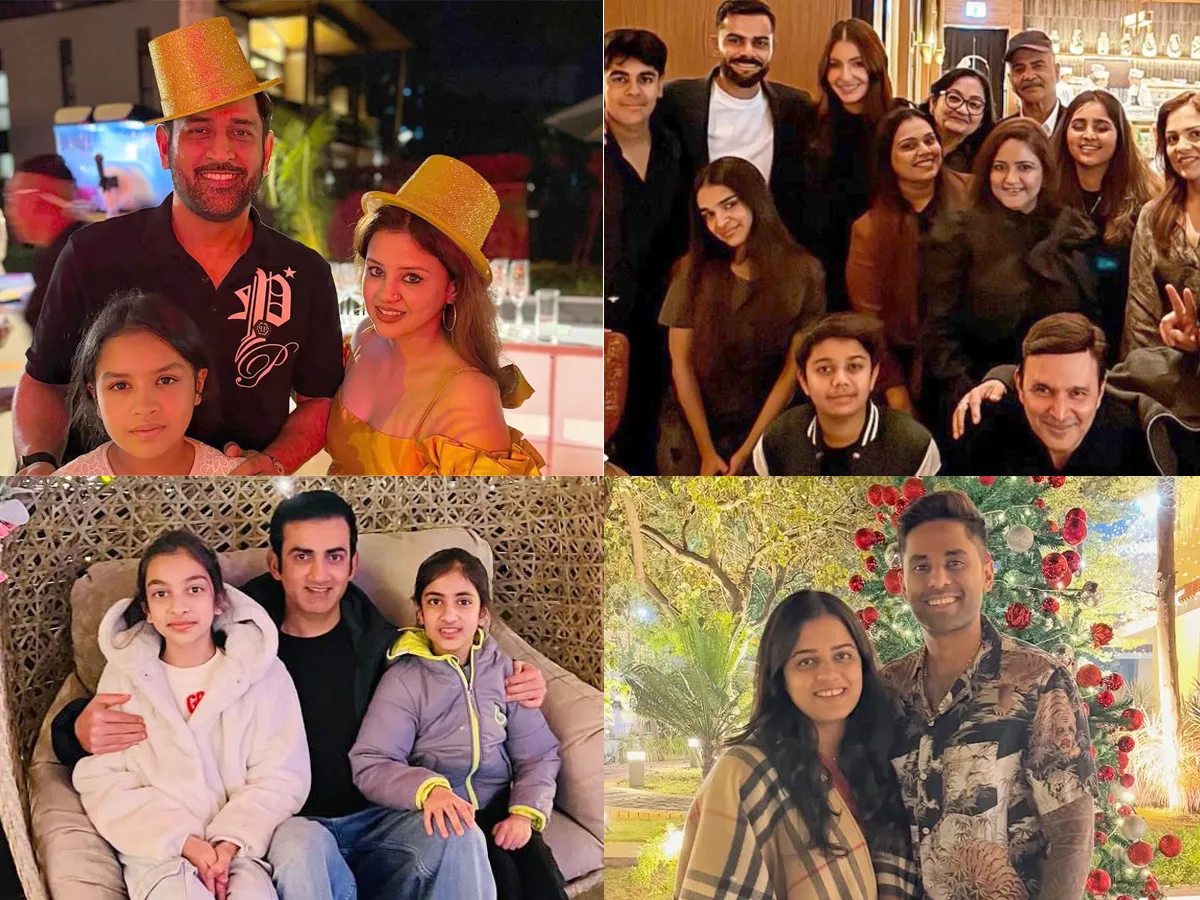 అక్కాబావా.. అన్నా-వదినలతో కోహ్లి.. భార్యతో ధోని సెలబ్రేషన్స్‌ (ఫొటోలు)