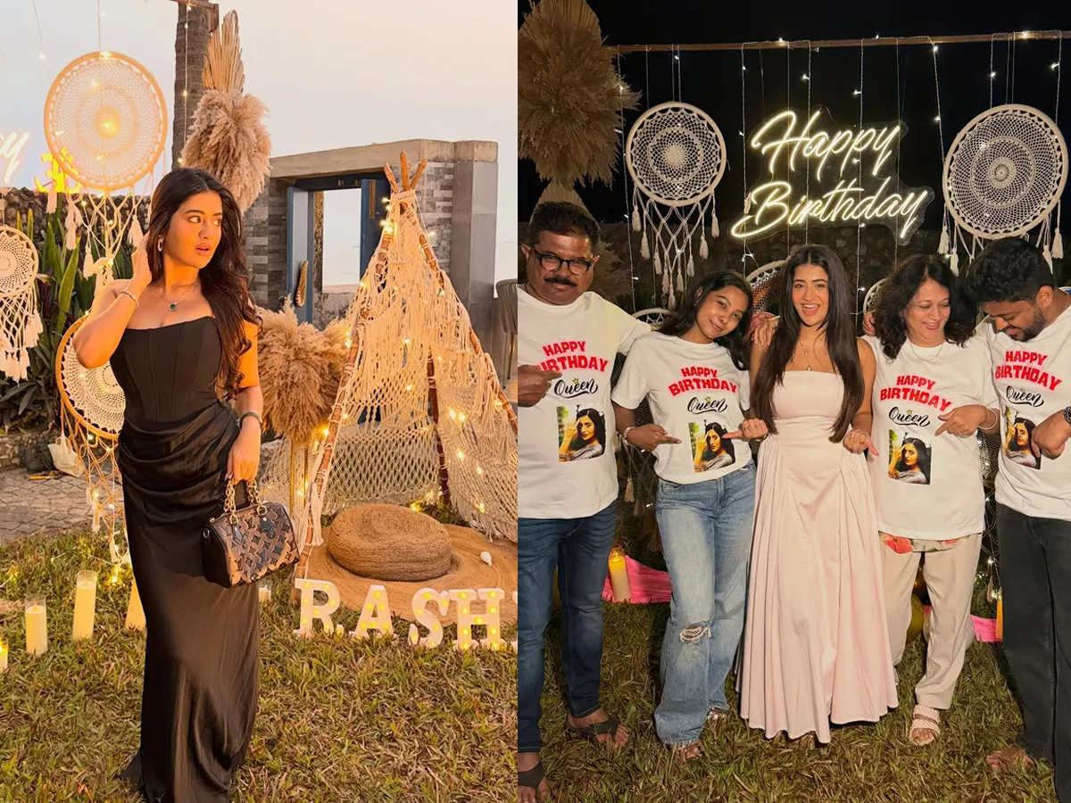 గోవాలో బీచ్ ఒడ్డున హీరోయిన్ రాశీ బర్త్ డే సెలబ్రేషన్ (ఫొటోలు)