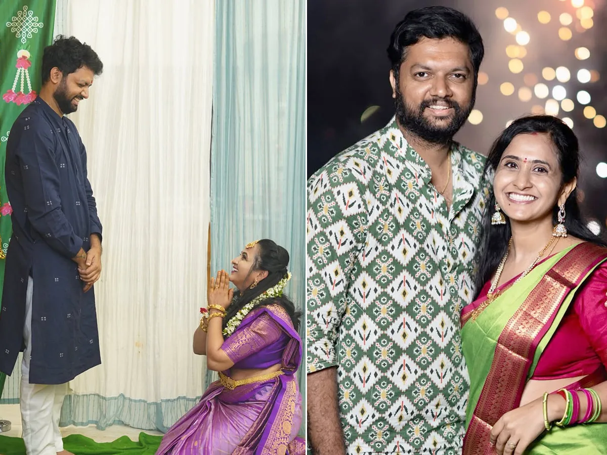 టాలీవుడ్ యాంకర్‌ మ్యారెజ్ డే.. భర్తలో లాస్య జ్ఞాపకాలు (ఫోటోలు )