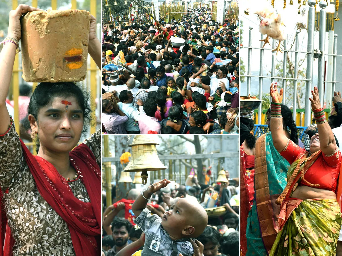 మేడారం : తల్లులకు తనివితీరా మొక్కులు (ఫొటోలు)