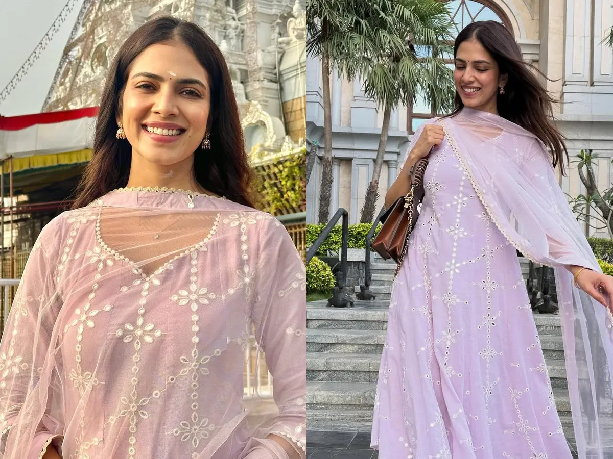 తిరుమల శ్రీవారి సేవలో హీరోయిన్ మాళవిక (ఫొటోలు)