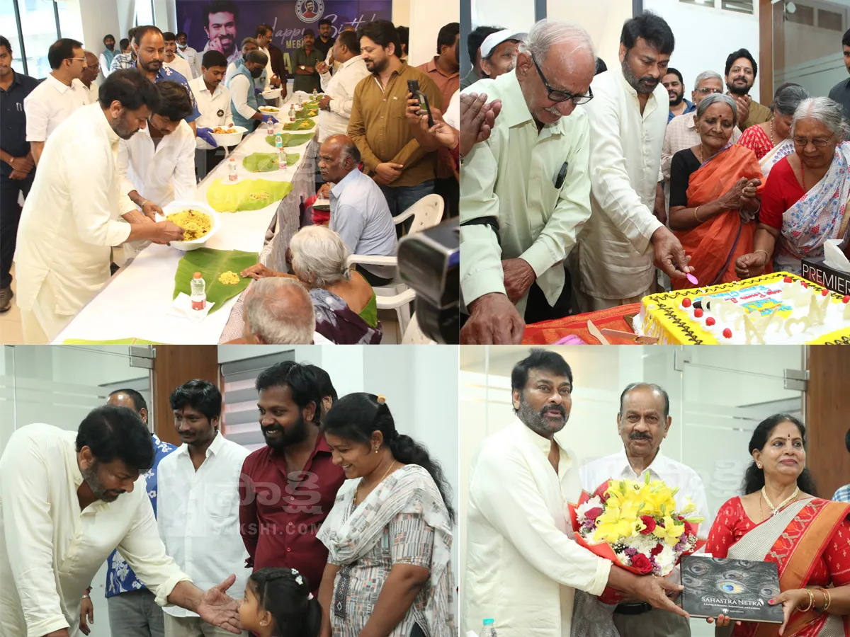 చిరంజీవి ఆధ్వర్యంలో రామ్ చరణ్ బర్త్ డే సెలబ్రేషన్స్ (ఫొటోలు)