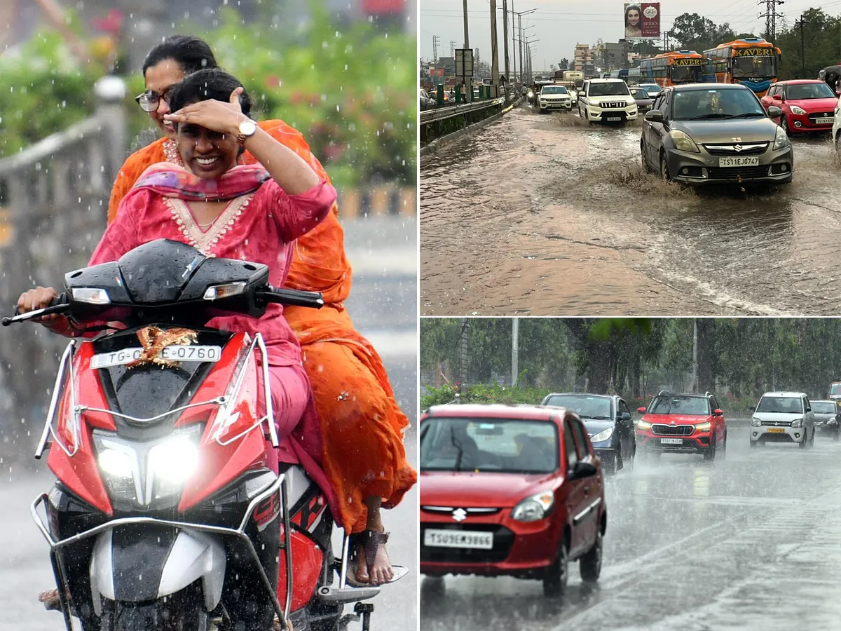 హైదరాబాద్ : మధ్యాహ్నం భానుడి భగభగలు...సాయంత్రం వరుణుడి పలకరింపు (ఫొటోలు)