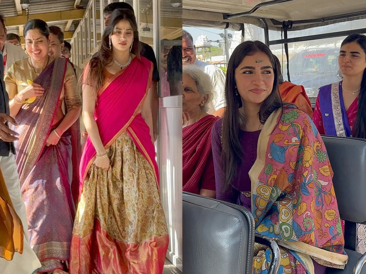 Actress Janhvi Kapoor Visits Tirumala Temple Photos