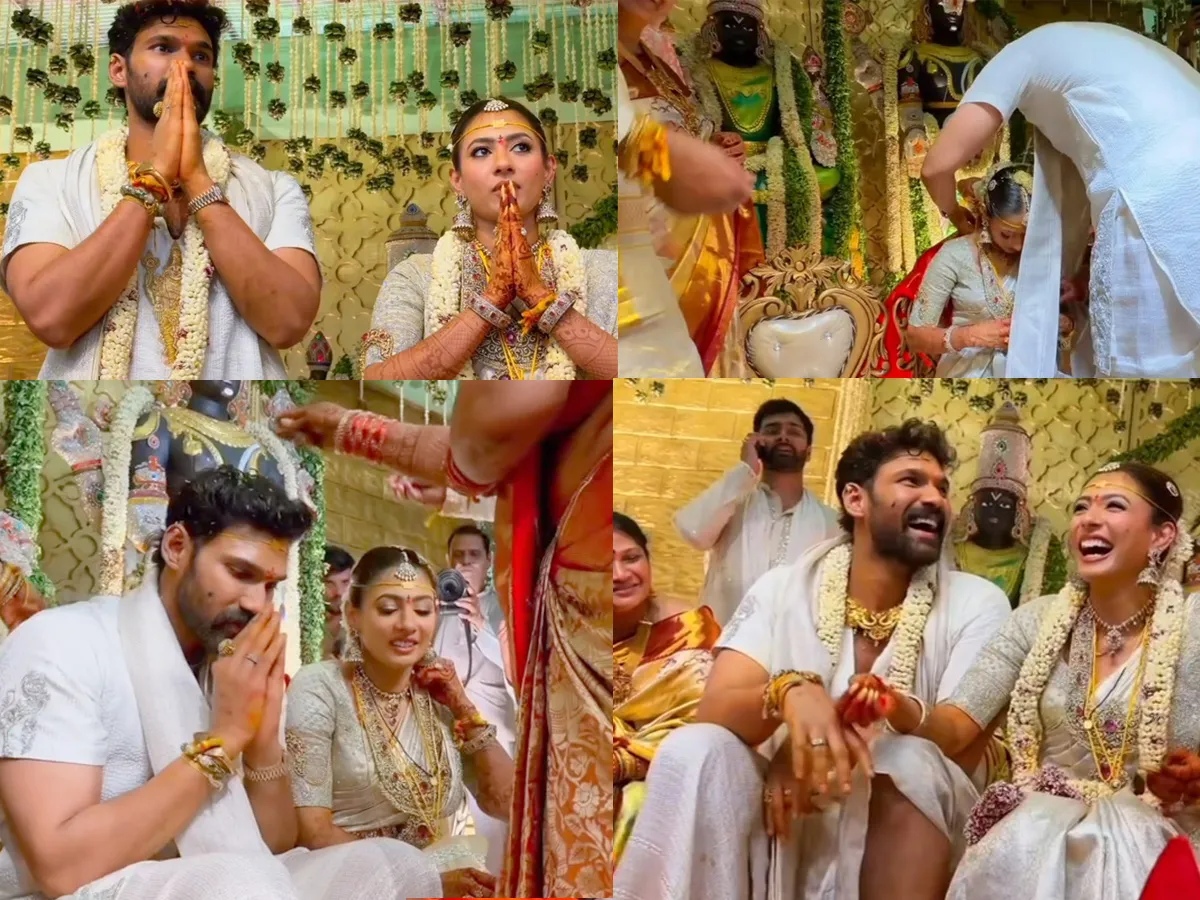 తిరుమలలో ఘనంగా బెల్లంకొండ శ్రీనివాస్, కావ్యల పెళ్లి (ఫోటోలు)