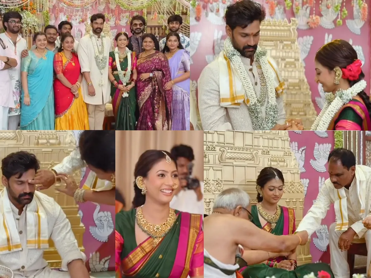 Actor Bellamkonda Sai Sreenivas And Kavya Reddy Wedding Lagna Patrika Photos