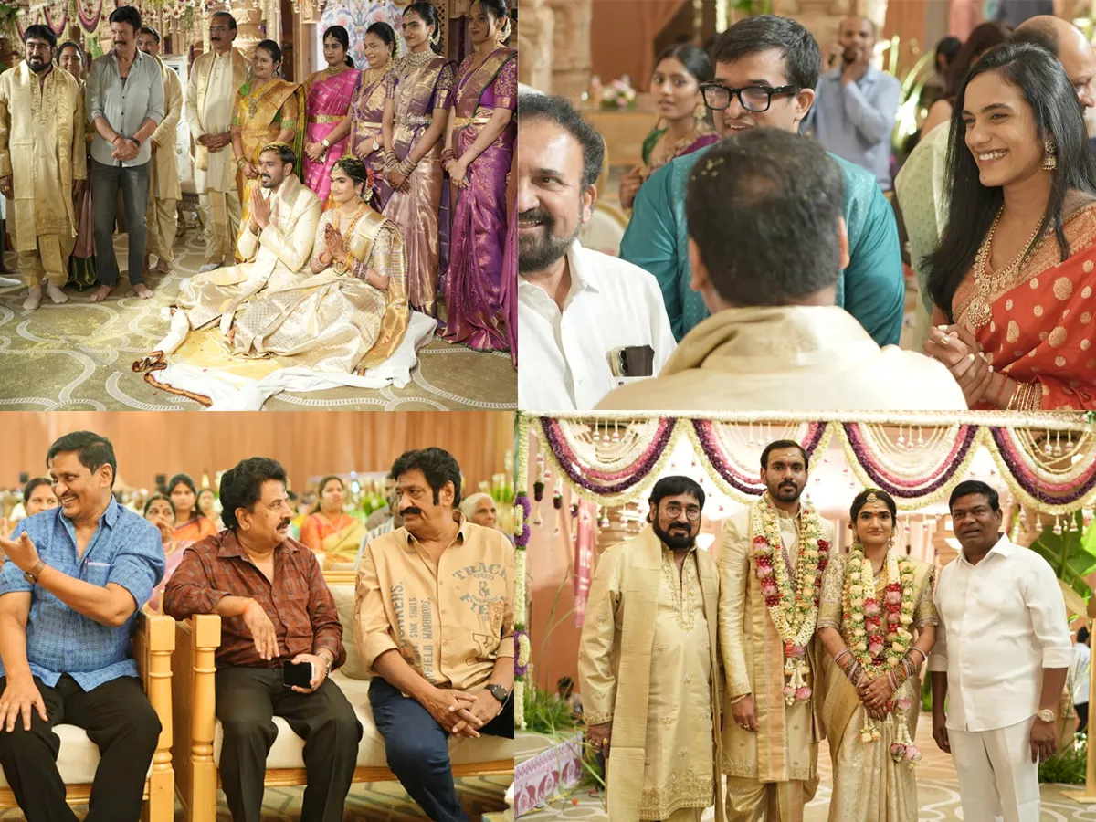 ప్రముఖ నిర్మాత వీఆర్‌కే రావు మనవరాలి వివాహం (ఫొటోలు)
