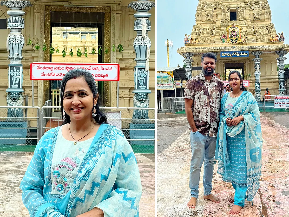 శ్రీవారి సేవలో యాంకర్ లాస్య-మంజునాథ్ జంట(ఫోటోలు)