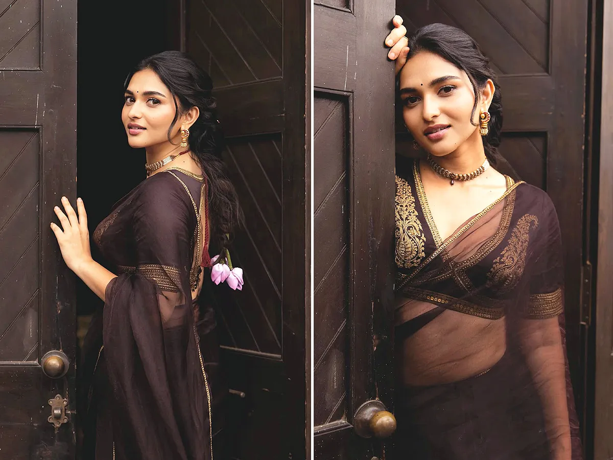 బ్లాక్ శారీలో మెరిసిన కాయదు లోహర్.. ఫోటోలు