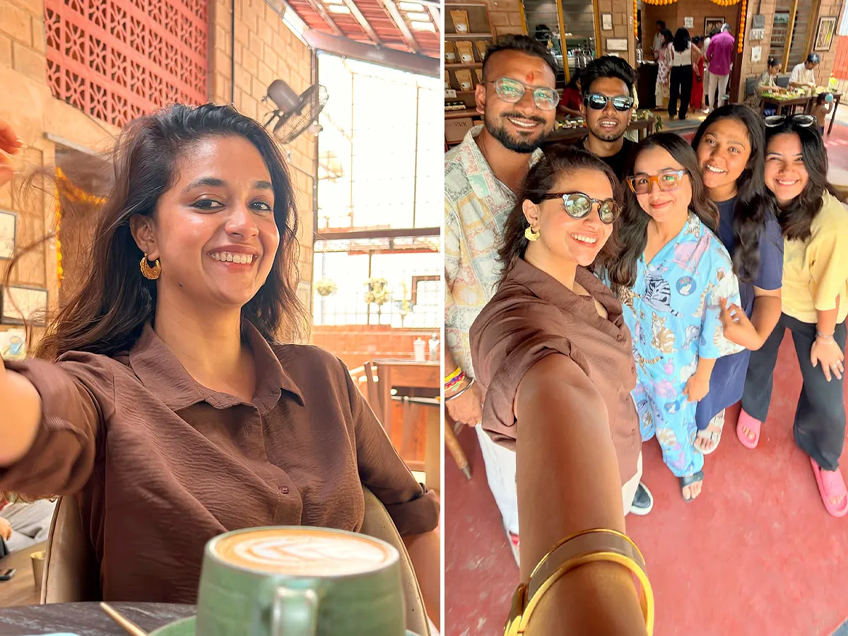 కాఫీ కప్‌తో కీర్తి.. అదిరిన కాఫీ లుక్‌! (ఫోటోలు)