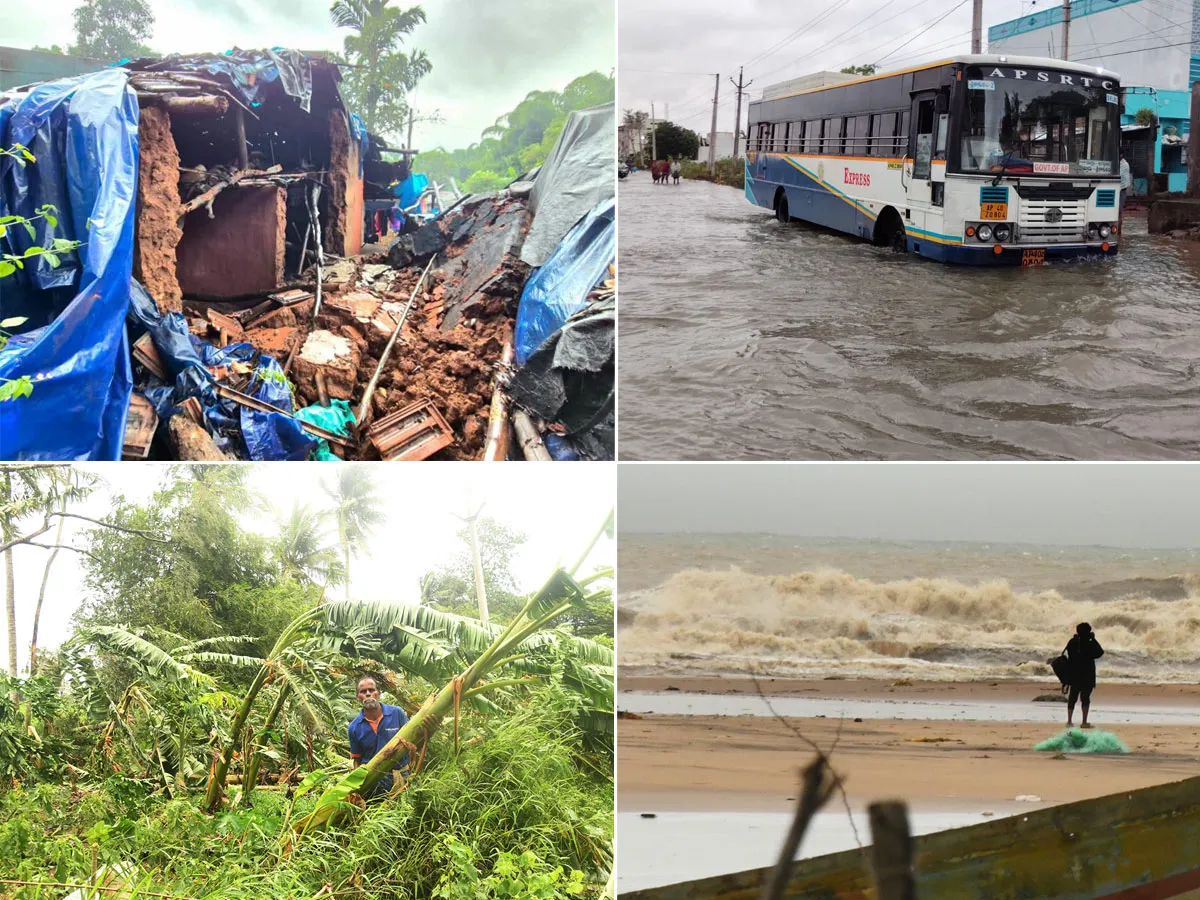 వాయుగుండం ప్రభావంతో శ్రీకాకుళం జిల్లా అతలాకుతలం (ఫొటోలు)
