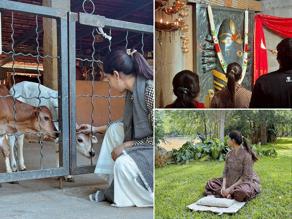 Samantha’s Spiritual Journey with Sadhguru.. Photos