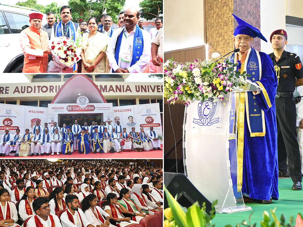 ఓయూలో ఘనంగా 85వ స్నాతకోత్సవం  (ఫోటోలు)