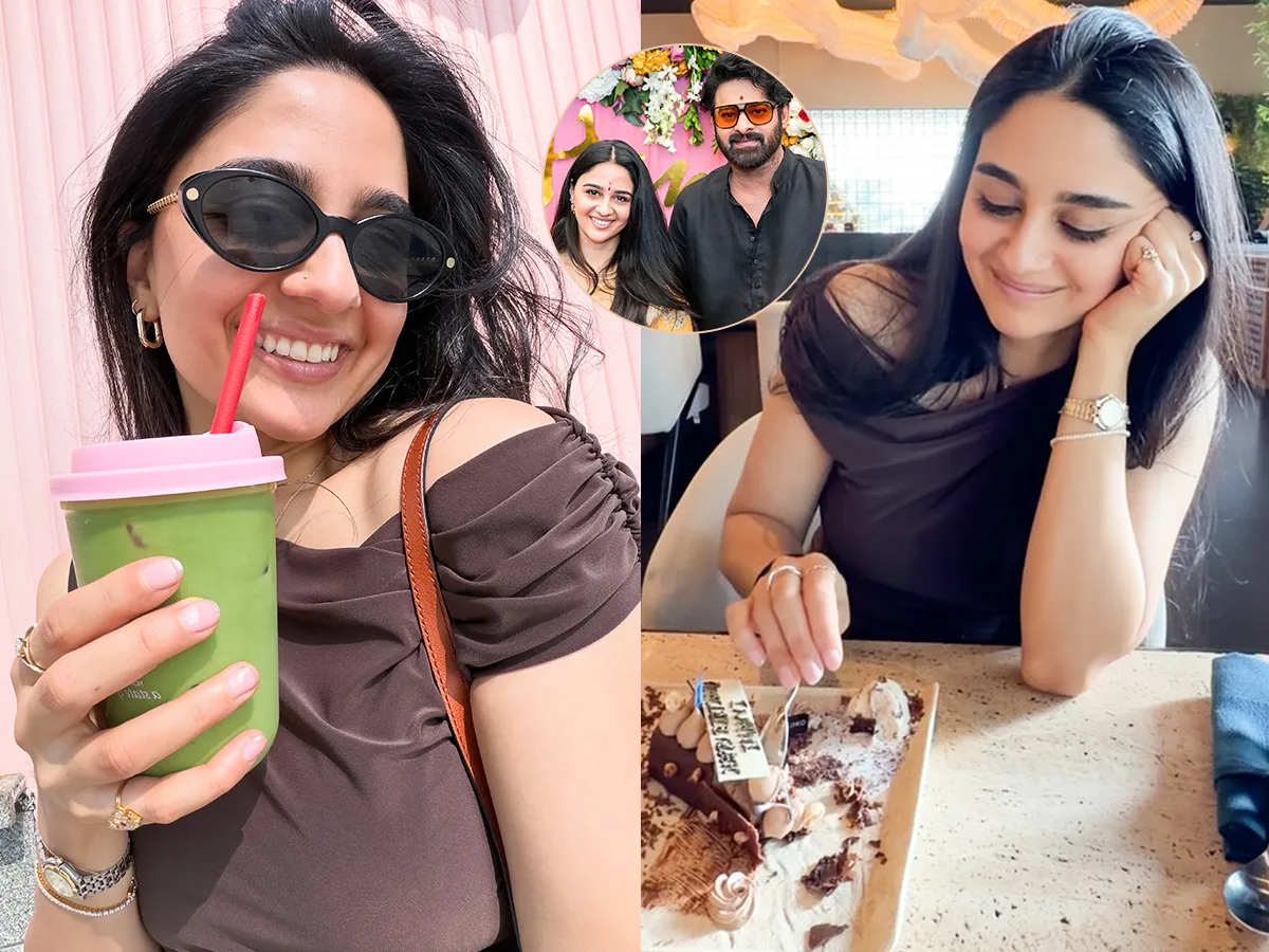 'ఫౌజీ' హీరోయిన్ ఇమాన్వి బర్త్ డే సెలబ్రేషన్ (ఫొటోలు)