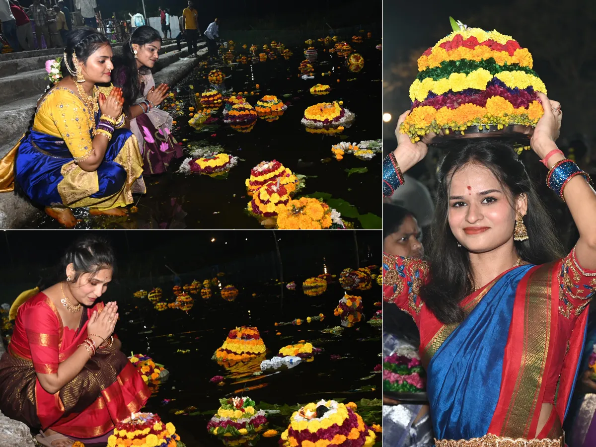 వరంగల్ : అంబరాన్నంటిన సద్దుల బతుకమ్మ వేడుకలు (ఫోటోలు)