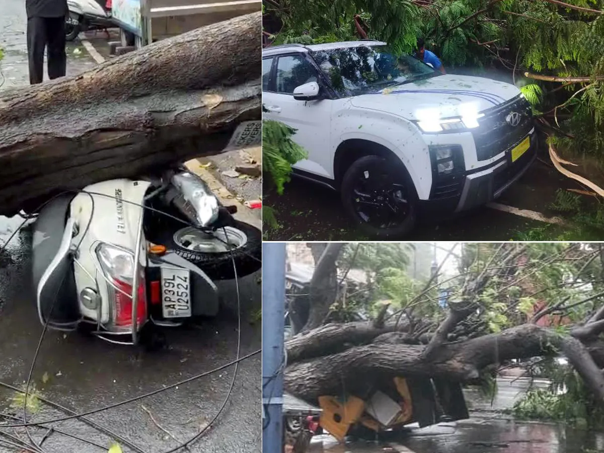 విశాఖపట్నంలో 'అర్నబ్' తుఫాన్ బీభత్సం (ఫోటోలు)