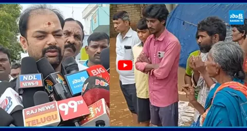 YSRCP Gangula Brijendra Reddy Provided Essential to Flood Victims 3